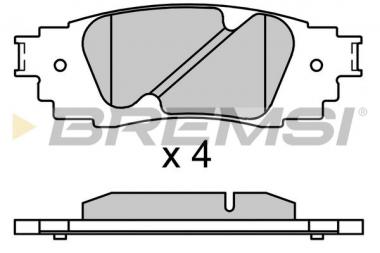 Stabdžių trinkelės Lexus ES/NX/UX/Toyota Camry/C-HR/RAV 4 V 1.2-3.5 14- galin. 