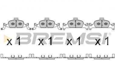 Brake pad set Audi A4 B9/A5/A6 C8/A7/Q5 1.4-3.0H 15- 
