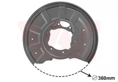 Splash shield  MB W212 09-16 left/ rear 