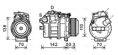 Компрессор BMW 5 F10/5 GT F07/7 F01/X5 E70/X6 E71 3.0D 08-17 