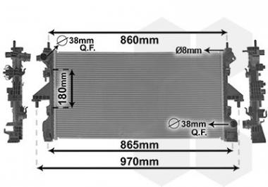 Radiatorius Citroen Jumper II/Peugeot Boxer 2.0D/2.2D 15- 