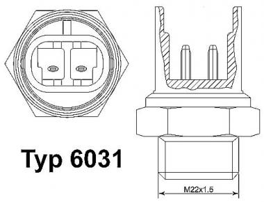 Temperature Switch, radiator fan 