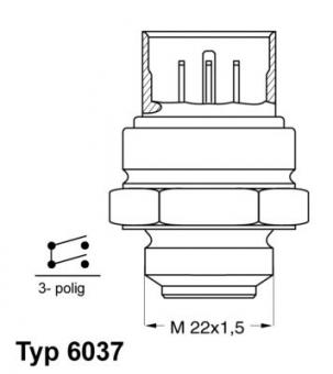 Temperature Switch, radiator fan 