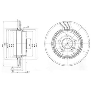 Brake disc MB CLS C218/C219/X218/E W211/W212/GLK X204 1.8-5.5 02-17 