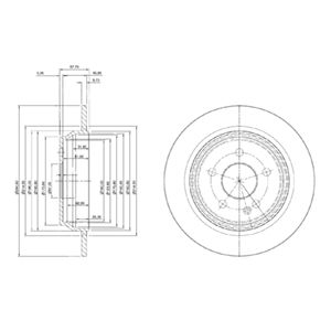 Brake disc MB Viano/Vito W639 2.0D-Electric 03- 