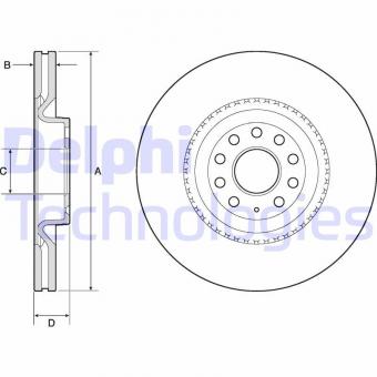 Brake disc A3/Golf V /Passat 05> (1K0615301M) 