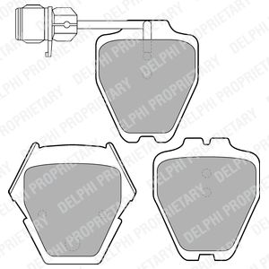 Brake pad set Audi A6 3.7 99-05 /A8 96-02 