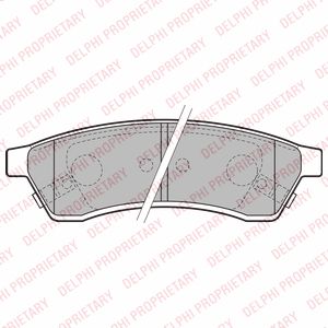 Brake pad set Chevrolet Epica 06> rear 