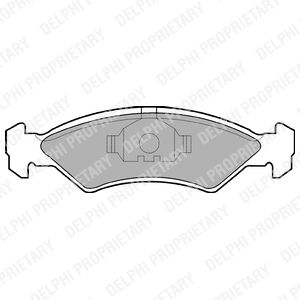 Brake pad set Ford Fiesta 1.1-1.6D 83-89 