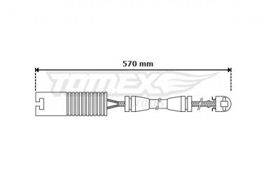 Warning Contact, brake pad wear 