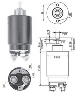 Solenoid Switch, starter