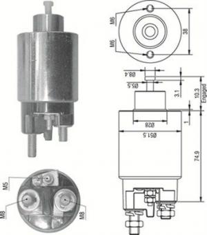 Solenoid Switch, starter