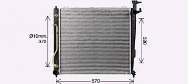 Радиатор кондиционера Kia Sorento II 2.0D/2.2D 09-15 