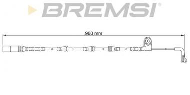 Сигнализатор, износ тормозных колодок BMW X5 E70/X6 E71/E72 3.0/3.0D/4.8 06-14 