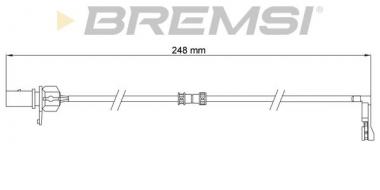 Warning Contact, brake pad wear Audi A8 D4 2.0-6.3 09-18 