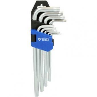 Комплект коротких угловых штифтовых ключей, 9 шт., профиль Torx® 