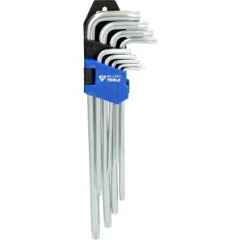 Socket wrench set, 9 pcs, Torx® profile, long 