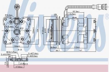 Compressor A/C DAF XF95 97> 