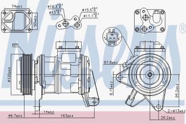 Kompresorius A/C Chrysler Voyager 2.0-3.3 96> 