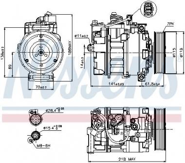 Compressor, air conditioning 