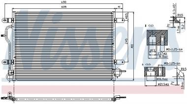 Радиатор кондиционера Audi A4 B6/A6 C5 1.6-3.0 00-05 