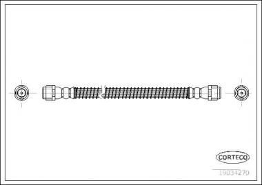 Brake hose Audi Q7/Touareg 02> 515mm rear 
