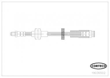 Тормозной шланг пер Alfa Giulietta 1.4-2.0 10> 410mm 