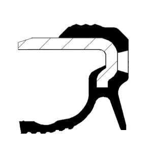 Уплотняющее кольцо, коленчатый вал 