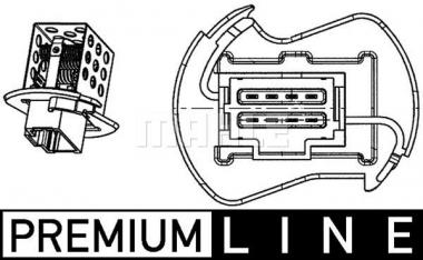 Resistor, interior blower 