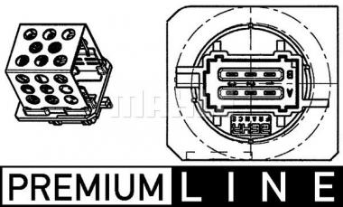 Resistor, interior blower 