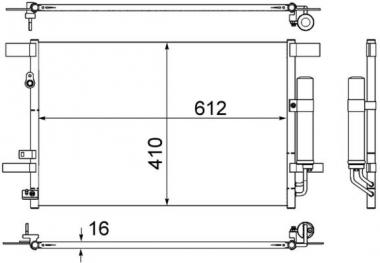 Condenser, air conditioning 