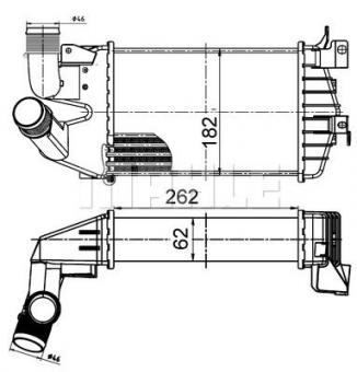 Intercooler, charger 