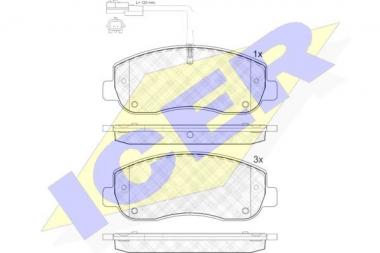 Brake pad set Renault Master /Opel Movano 10> 