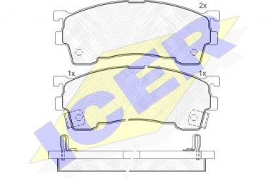 Brake pad set Mazda 323 98-04 /626 98-02 