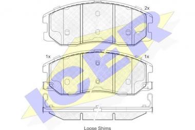 Колодки тормозные Chevrolet Captiva/Equinox/Opel Antara A 2.0D-3.4 03- 