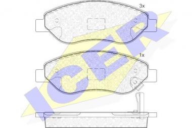 Brake pad set Opel Corsa D 1.7 CDTI 06> 