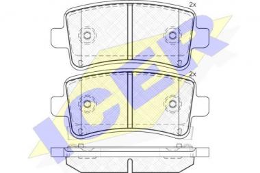 Brake pad set Opel Insignia A/Saab 9-5 1.4-2.8 08- 