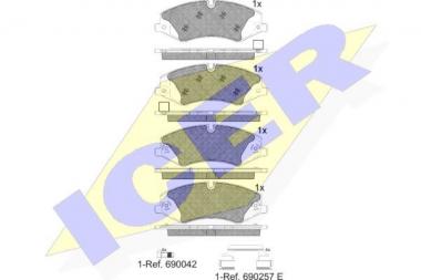 Brake pad set Landrover Discovery/Range Rover 09> 