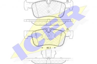 Колодки тормозные BMW 1 F20/2 F22 1.5-2.0D 11- 