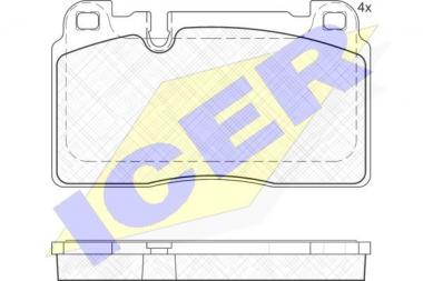Brake pad set Audi A6 C7/A7/Q5/Porsche Macan 1.8-4.0 08- 