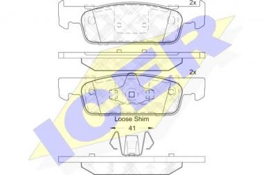 Brake pad set Dacia/Renault 