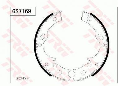 Brake Shoe Set, parking brake 