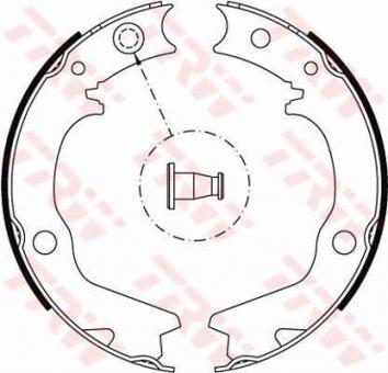 Brake Shoe Set, parking brake 