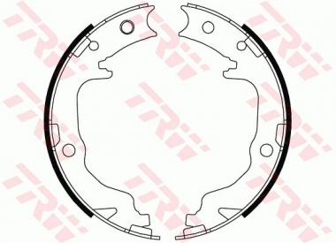 Brake Shoe Set, parking brake