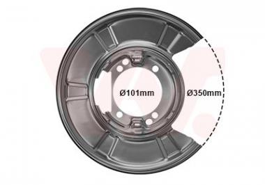 Splash Panel, brake disc MB Sprinter 3-3,5t W906/WV Crafter30-35/30-50 1.8-3.5 06- galinio rato 