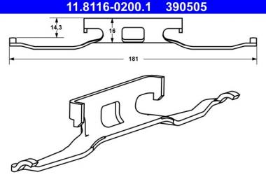 Spring, brake caliper 