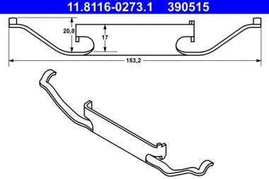 Spring, brake caliper 