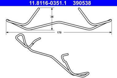 Spring, brake caliper 