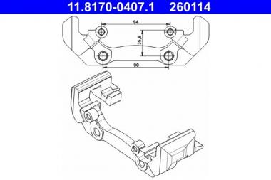 Carrier, brake caliper 