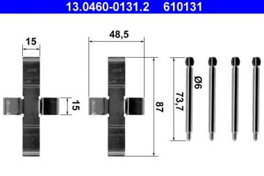 Accessory Kit, disc brake pads 